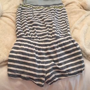 Soft Joie Striped Cotton Romper
